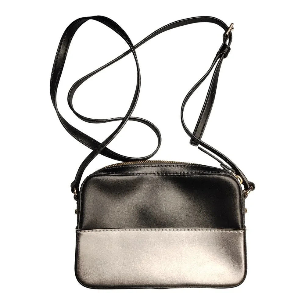 Kate Spade‎ Ivy Street Clover Crossbody Bag Womens Black Silver Adjustable Strap
